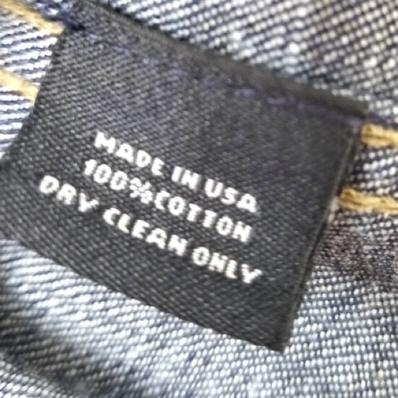 SUNO Slightly Oversized Blue Denim Shirred Bell Sleeve Boxy Blouse size 0 - Picture 11 of 11